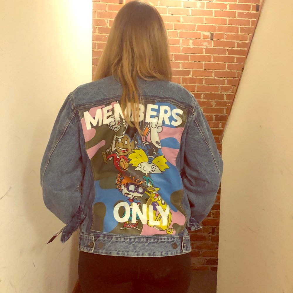 *NWT* Members Only x Nickelodeon Denim Jacket